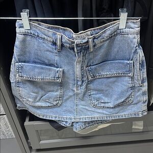 Women's Blue Denim Shorts